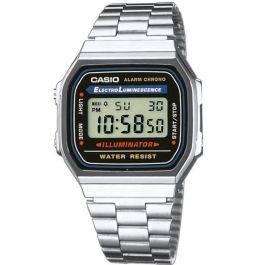 Reloj Unisex Casio A168W-1 Negro Plateado (Ø 36 mm) Precio: 78.95000014. SKU: B163AQT57B