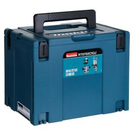 Makita RT0702CX2J Fresa Multifunción 710W con Velocidad Ajustable y Arranque Suave, 10000-34000 RPM