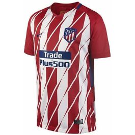Camiseta de Fútbol de Manga Corta para Niños Nike Atlético de Madrid Local 17/19 Blanco Rojo