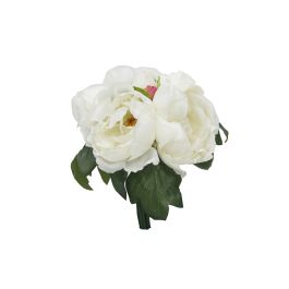Flor Artificial Bouquet de Peonias Blanco Tela Precio: 6.95000042. SKU: B19D43TSXC
