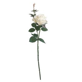 Flor Artificial Vara de Rosa Marfil Tela Precio: 2.50000036. SKU: B1CYW3F38J