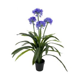 Planta Artificial Agapantus 4 Flores 100 cm Lila Verde Tela Precio: 37.94999956. SKU: B13MVM5JW4