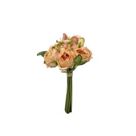 Flor Artificial Bouquet Capullo Rosa Salmon Tela Precio: 5.94999955. SKU: B1CNNZFR7F