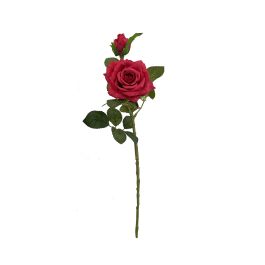 Flor Artificial Vara de Rosa Rojo Tela Precio: 2.95000057. SKU: B15TT42RAE