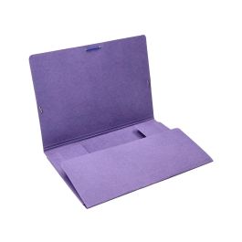 Carpeta Liderpapel Gomas Folio 3 Solapas Carton Compacto Azul 10 unidades