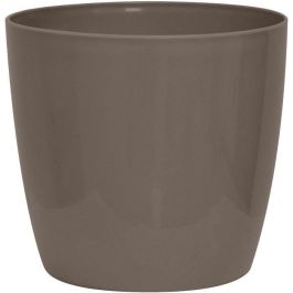 Maceta brillante - GARDEN ID - Taupe Brillante con ruedas - 35 x 32 cm - Aspecto cerámico - Impermeable - Fácil de mover Precio: 42.095899830600004. SKU: B138VV8SES