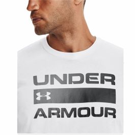 Camiseta de Manga Corta Hombre Under Armour Team issue Wordmark Blanco