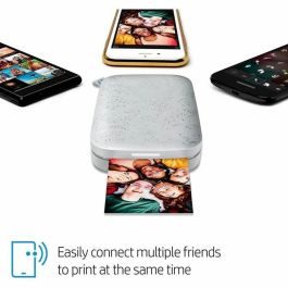 HP Sprocket Printer 200 - Impresora instantánea de 5 x 7,6 cm - 40 segundos - Impresión sin bordes - Blanco