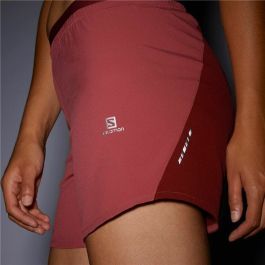 Pantalones Cortos Deportivos para Mujer Salomon Cross 5" Rojo