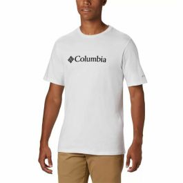 Camiseta Deportiva de Manga Corta Columbia Basic Logo Blanco