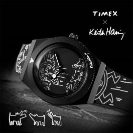 Reloj Hombre Timex Q X KEITH HARING SPECIAL EDT. Negro (Ø 38 mm)