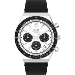 Reloj Hombre Timex Q DIVER CHRONO Blanco Negro (Ø 40 mm) Precio: 207.88999957. SKU: B13PM3DEK6