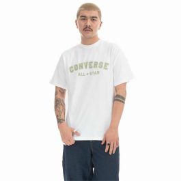 Camiseta de Manga Corta Hombre Converse Classic Fit All Star Single Screen Blanco