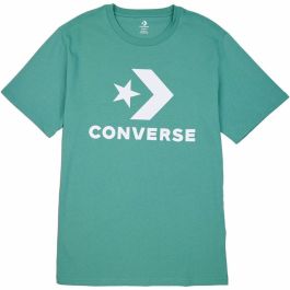 Camiseta de Manga Corta Unisex Converse Standard Fit Center Front Large Verde