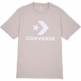 Camiseta de Manga Corta Unisex Converse Standard Fit Center Front Large Rosa claro