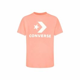 Camiseta de Manga Corta Unisex Converse Standard Fit Center Front Large Salmón