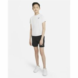 Camiseta de Manga Corta Infantil Nike Court Dri-FIT Victory Blanco
