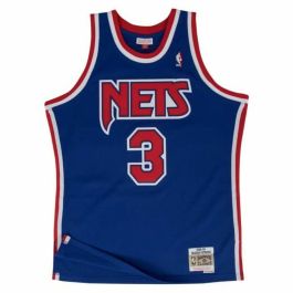 Camiseta de baloncesto Mitchell & Ness New Jersey Nets 1991-92 Nº3 Drazen Petrovic Azul oscuro