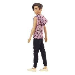 Muñeco Ken Fashionista Camiseta Rayos Hbv27 Mattel