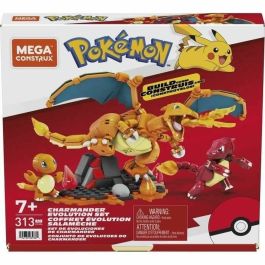 Juego de Construcción Megablocks Charmander Charmilion Charizard Pokémon 300 Piezas