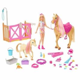 Set de juguetes Barbie Toilettage des Chevaux Plástico