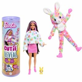 Muñeca barbie cutie reveal sueños de colores muñeca con disfraz de conejito y accesorios sorpresa.