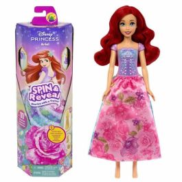 Muñeca princesa disney ariel spin and reveal. incluye 5 accesorios y 5 pegatinas. Precio: 23.50000048. SKU: B1CJ8PCRA5