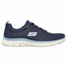 Zapatillas de Running para Adultos Skechers Flex Appeal 4.0 Mujer Azul oscuro
