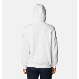 Sudadera con Capucha Mujer Columbia Logo Blanco