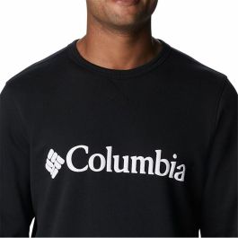 Sudadera sin Capucha Hombre Columbia Logo Fleece Crew Negro