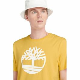 Camiseta de Manga Corta Hombre Timberland Kennebec River Tree Logo Short Amarillo