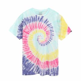 Camiseta de Manga Corta Hombre Vans Rainbow Spiral Cian