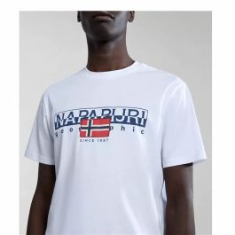 Camiseta de Manga Corta Hombre Napapjiri S-Aylmer Blanco