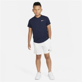 Camiseta de Manga Corta Infantil Nike Court Dri-FIT Victory Azul marino
