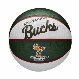 Balón de Baloncesto Mini Wilson NBA Bucks Oliva 3