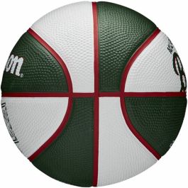 Balón de Baloncesto Mini Wilson NBA Bucks Oliva 3