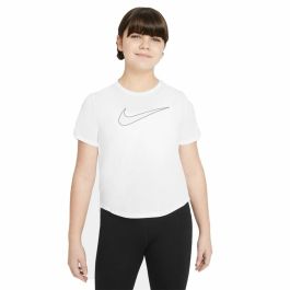 Camiseta de Manga Corta Infantil Nike Dri-FIT One Blanco