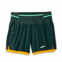 Pantalones Cortos Deportivos para Hombre Brooks High Point 5" 2-in-1 Verde