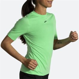 Camiseta de Manga Corta Mujer Brooks High Point Verde