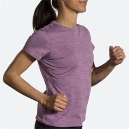 Camiseta de Manga Corta Mujer Brooks Luxe Lila