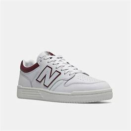 Zapatillas Deportivas Hombre New Balance 480 Blanco Rojo Oscuro