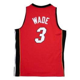 Camiseta de baloncesto Mitchell & Ness Miami Heat 2005-06 Nº3 Dwayne Wade Rojo
