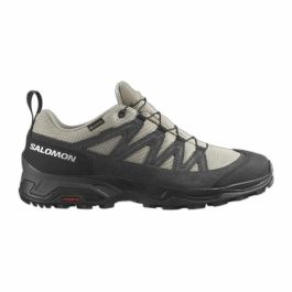 Zapatillas de Running para Adultos Salomon X Ward Beige Gris oscuro GORE-TEX Cuero Montaña