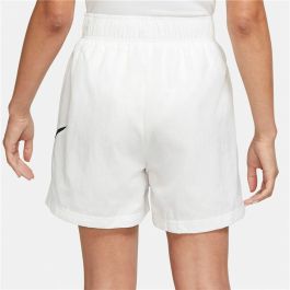 Pantalones Cortos Deportivos para Mujer Nike Sportswear Essential Blanco L