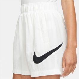 Pantalones Cortos Deportivos para Mujer Nike Sportswear Essential Blanco M