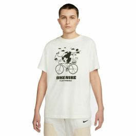 Camiseta de Manga Corta Hombre Nike Bike Blanco