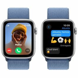 Apple Watch SE 2 Gen 2023/ GPS/ Cellular/ 44mm/ Caja de Aluminio Plata/ Correa Deportiva Loop Azul Invierno