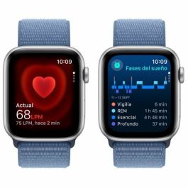 Apple Watch SE 2 Gen 2023/ GPS/ Cellular/ 44mm/ Caja de Aluminio Plata/ Correa Deportiva Loop Azul Invierno