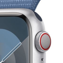 Smartwatch Apple MRHX3QL/A Azul Plateado 41 mm
