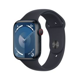 Apple Watch Series 9/ GPS/ 45mm/ Cellular/ Caja de Aluminio Medianoche/ Correa Deportiva Medianoche M/L